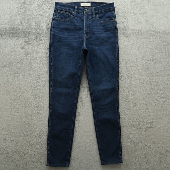 Madewell Jeans Women's Size 26 Blue 10" High-Rise Skinny Denim 26.5" Inseam - Picture 1 of 16